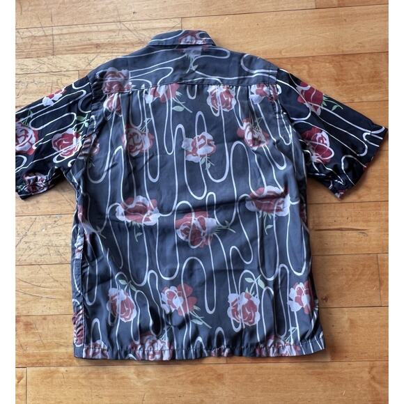 JUNYA WATANABE Comme des Garçons MAN Shirt Floral Print Short Sleeve Size Small - Picture 3 of 7